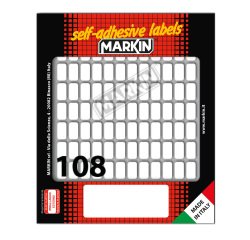 Markin X11010 self-adhesive label Rounded rectangle Permanent White 1080 pc(s)