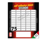 Etichette adesive - in carta - permanenti - 21 x 8 mm - 75 et/fg - 10 fogli - bianco - Markin