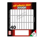 Etichette adesive - in carta - permanenti - 34 x 10 mm - 40 et/fg - 10 fogli - bianco - Markin
