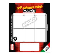 Markin X11035 self-adhesive label Rounded rectangle Permanent White 90 pc(s)