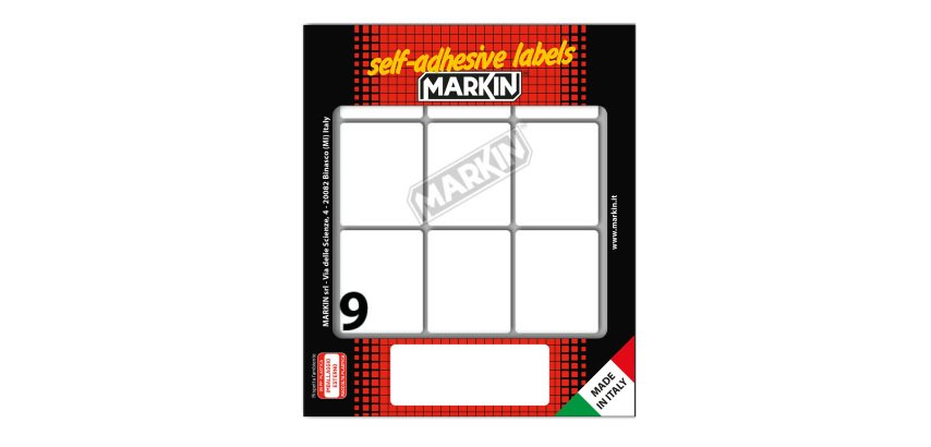 Markin X11035 self-adhesive label Rounded rectangle Permanent White 90 pc(s)