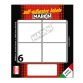 Etichette adesive - in carta - permanenti - 56 x 46 mm - 6 et/fg - 10 fogli - bianco - Markin