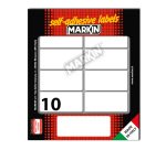 Markin X11043 self-adhesive label Rounded rectangle Permanent White 100 pc(s)