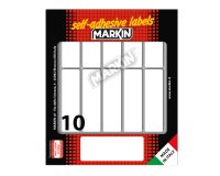 Markin X11044 self-adhesive label Rounded rectangle Permanent White 100 pc(s)