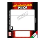 Markin X11053 self-adhesive label Rounded rectangle Permanent White 20 pc(s)
