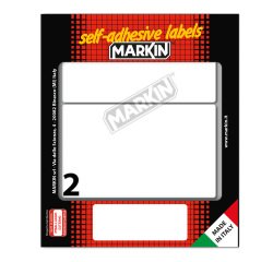 Markin X11053 self-adhesive label Rounded rectangle Permanent White 20 pc(s)