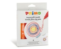 Pennarelli per tessuto - colori assortiti - Primo - astuccio 8 pezzi