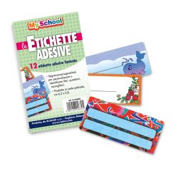 Etichetta adesiva segnanome - 6,3 x 8 cm - fantasie assortite - Colorosa - busta 12 pezzi