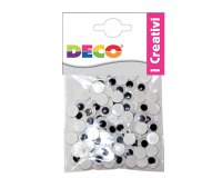 Occhietti adesivi tondi - misure assortite - Deco - busta 50 pezzi