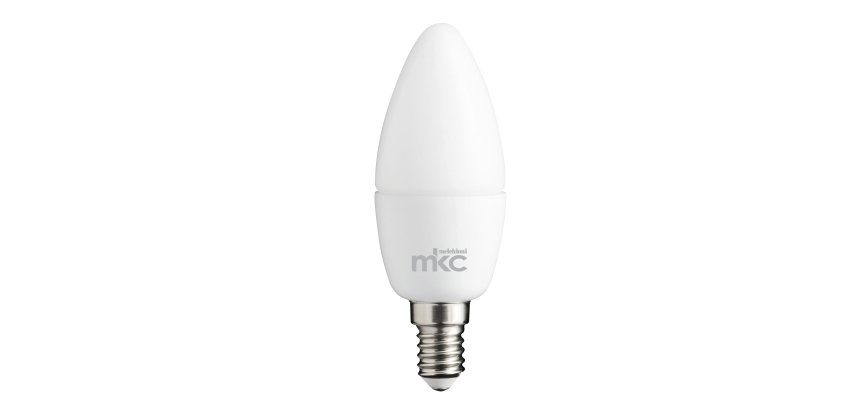 Lampada - Led - candela - 5,5W - E14 - 4000K - luce bianca naturale - MKC