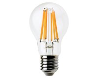 Lampada - Led - goccia - A60 - a filamento - 8W - E27 - 3000K - luce bianca calda - MKC