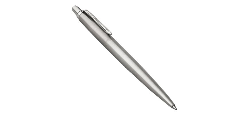 Penna sfera Jotter Core Stainless Steel - punta M - fusto acciaio - Parker