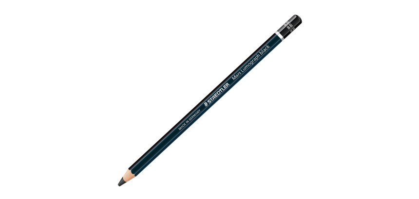 Matita di grafite tipo carboncino Mars Lumograph Black - gradazione 8B - Staedtleri