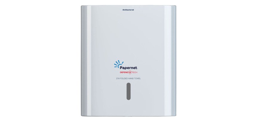 Distributore asciugamani piegati a Z/W Hi-Tech - 29 x 10,8 x 33,6 cm - bianco - Papernet