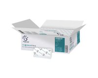 Asciugamani piegati a Z Dissolve Tech - 2 veli - 20 gr - goffratura a onda - 20,3 x 24 cm - bianco - Papernet - conf. 200 pezzi