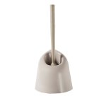Portascopino angolare - 13x13x39 cm - plastica - bianco - Perfetto