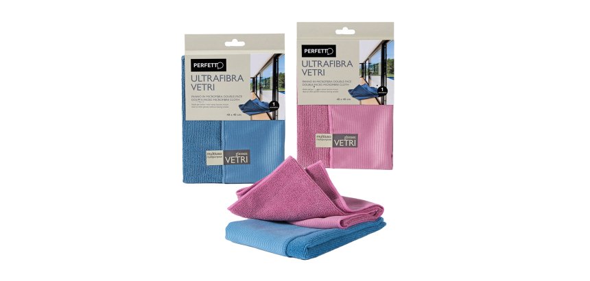 Panno Ultrafibra Vetri - microfibra - 40x40 cm - Perfetto