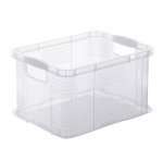 Contenitore portaoggetti - 39x29x21,5 cm - A4 - 17,5 L - PPL - trasparente - Rotho