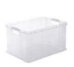 Contenitore portaoggetti - 59x39x31 cm - A3 - 55 L - PPL - trasparente - Rotho