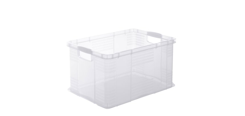 Contenitore portaoggetti - 59x39x31 cm - A3 - 55 L - PPL - trasparente - Rotho
