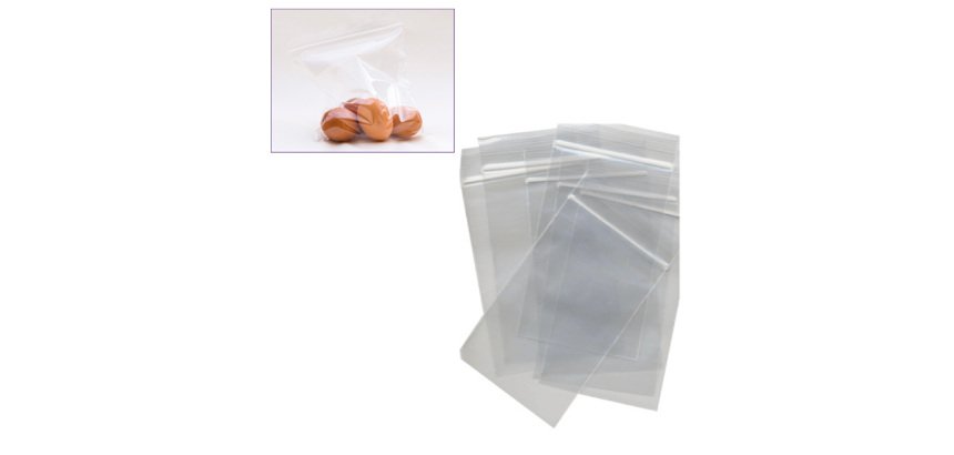 Sacchetti Zip - 30 x 40 cm - 45 micron - LDPE - trasparente - Viva - conf. 100 pezzi
