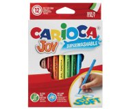 Pennarelli Joy - punta 2,6mm - colori assortiti - lavabili - Carioca - scatola 12 pezzi