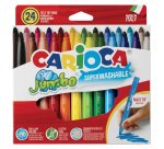 Pennarelli Jumbo - punta 6,0mm - colori assortiti - lavabili - Carioca - scatola 24 pezzi