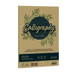 Carta Calligraphy Nature Crush - A4 - 250 gr - verde oliva - Favini - conf. 50 fogli