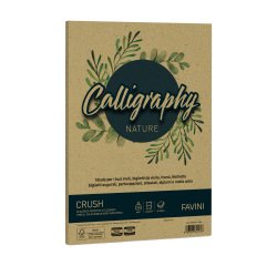 Carta Calligraphy Nature Crush - A4 - 120 gr - verde oliva - Favini - conf. 50 fogli