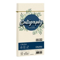 Busta Calligraphy Nature - 120 x 180 mm - 120 gr - verde oliva - Favini - conf. 25 pezzi