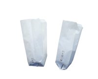 Sacchetti - carta kraft - 15 x 31/33 cm - soffietti laterali 11 cm - bianco - Favorit - conf. 100 pezzi