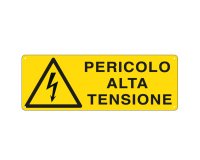 En_cartello segnalatore - 35x12,5 cm - pericolo a