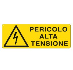 En_cartello segnalatore - 35x12,5 cm - pericolo a