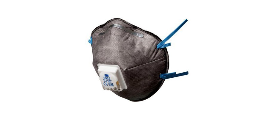 Mascherina 9922 - con carboni attivi - monouso -  filtro FFP2 - 3M - conf. 10 pezzi