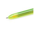 Penna a sfera scatto multifunzione 4 Colorus Fluo  - punta 1,0/1,6mm - 4 colori fluo - fusto giallo fluorescente - Bic - conf. 12 pe zzi