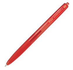 Pilot Super Grip G Red Clip-on retractable ballpoint pen Medium