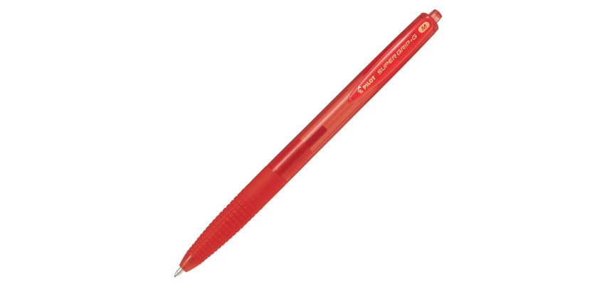 Pilot Super Grip G Red Clip-on retractable ballpoint pen Medium