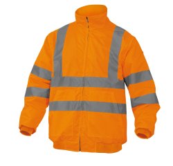 Giubbotto alta visibilità Deltaplus Reno, arancione fluo