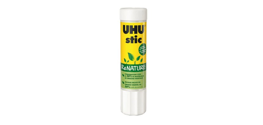 Colla UHU Stic ReNATURE - 8,2 gr - bianco - UHU