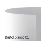 Cartoncino Bristol Color - 50 x 70 cm - 200 gr - bianco 01 - Favini - conf. 25 pezzi