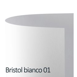 Cartoncino Bristol Color - 50 x 70 cm - 200 gr - bianco 01 - Favini - conf. 25 pezzi