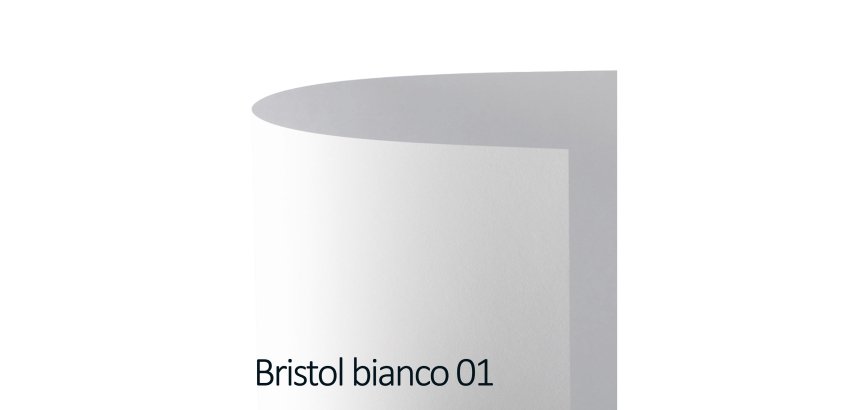 Cartoncino Bristol Color - 50 x 70 cm - 200 gr - bianco 01 - Favini - conf. 25 pezzi