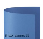 Cartoncino Bristol Color - 50 x 70 cm - 200 gr - azzurro 55 - Favini - conf. 25 pezzi