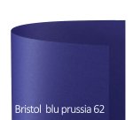 Cartoncino Bristol Color - 50 x 70 cm - 200 gr - blu prussia 62 - Favini - conf. 25 pezzi