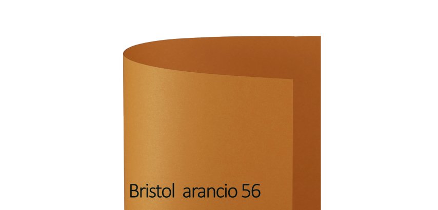 Cartoncino Bristol Color - 50 x 70 cm - 200 gr - arancio 56 - Favini - conf. 25 pezzi