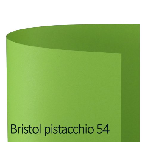 Cartoncino Bristol Color - 50 x 70 cm - 200 gr - pistacchio 54 - Favini - conf. 25 pezzi