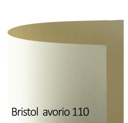 Cartoncino Bristol Color - 50 x 70 cm - 200 gr - avorio 110 - Favini - conf. 25 pezzi
