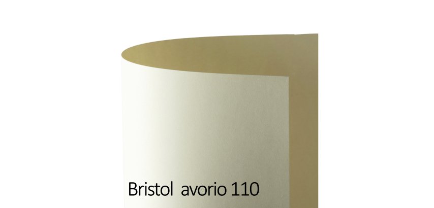 Cartoncino Bristol Color - 50 x 70 cm - 200 gr - avorio 110 - Favini - conf. 25 pezzi