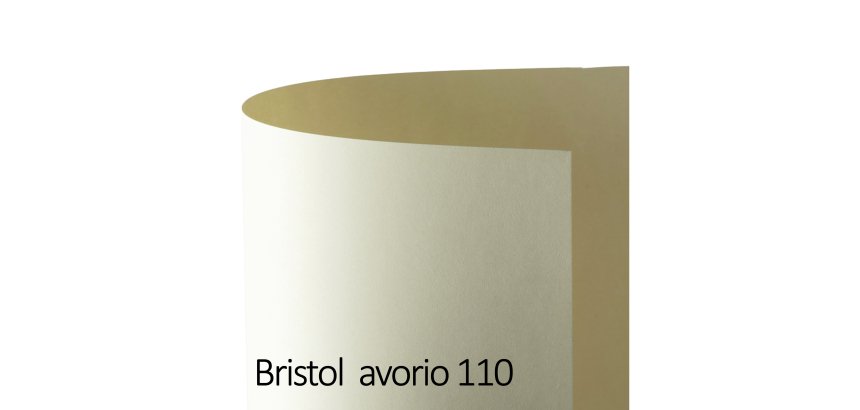 Cartoncino Bristol Color - 50 x 70 cm - 200 gr - avorio 110 - Favini - conf. 25 pezzi