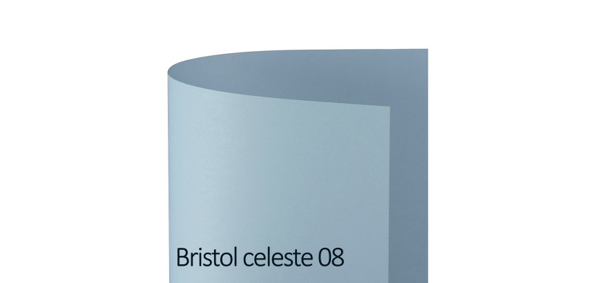 Cartoncino Bristol Color - 50 x 70 cm - 200 gr - celeste 08 - Favini - conf. 25 pezzi